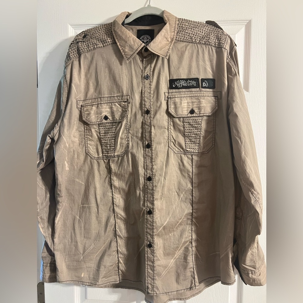 Affliction, men’s shirt, button down, excellent condition